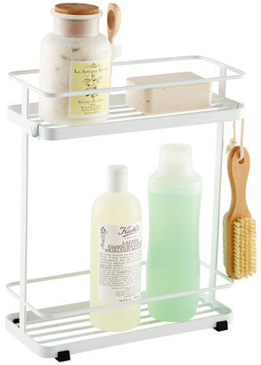Container Store 2-Tier Bath Tower White