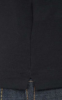 Zanone Men's Slub Cotton Polo Shirt - Black
