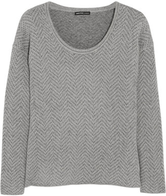 James Perse Herringbone wool-blend sweater