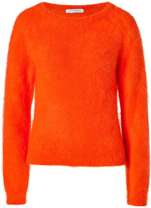 J.W.Anderson Angora Blend Raglan Sleeve Pullover in Orange