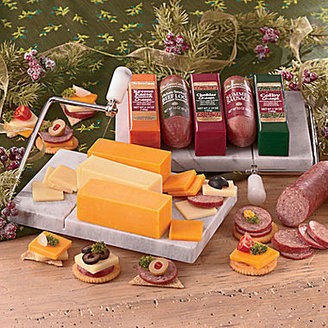 JCPenney The Swiss Colony Meat and Cheese Gift Box with Marble Cheese Board and Slicer