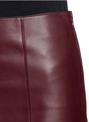 Nobrand Raw finish leather skirt