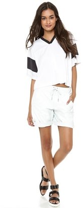 Alexander Wang T by Cropped Football Tee