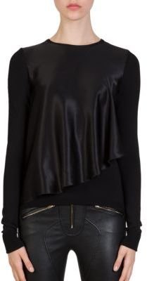 Givenchy Silk Capelet Top