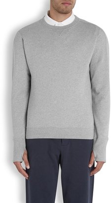 Orlebar Brown Dudley grey cotton sweatshirt