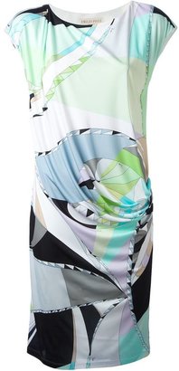 Emilio Pucci psychedelic print gathered dress