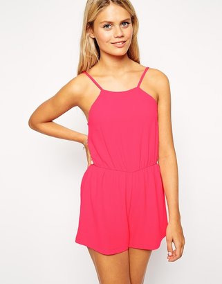 ASOS COLLECTION Playsuit in Crepe