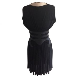 Marios Schwab Black Silk Dress