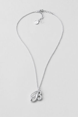 Lands' End Women's Silver Initial Necklace