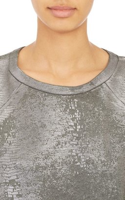 NSF Foiled Sweatshirt-Silver