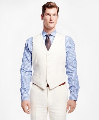 Brooks Brothers Fitzgerald Fit Three-Piece Linen Suit