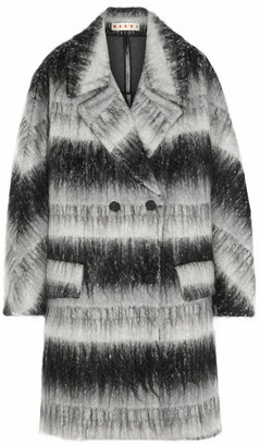 Marni Oversized brushed textured-weave coat