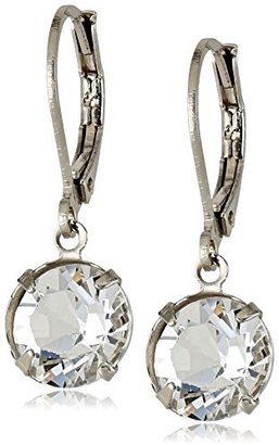 Swarovski 1928 Jewelry "Signature Crystal" Genuine Lever Back Drop Earrings