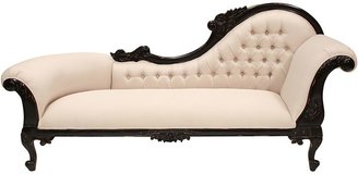 Hudson Furniture Chaise Rococo Black Right Chaise Lounge