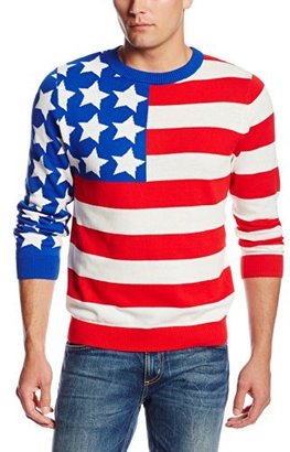 Alex Stevens Men's American Flag Crew Neck Sweater
