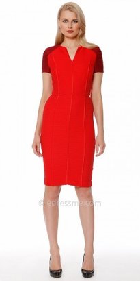 Scala NUE by Shani All over ruched v neckline cocktail dresses