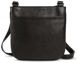 Merona Women's Crossbody Handbag with Front Pocket - Black