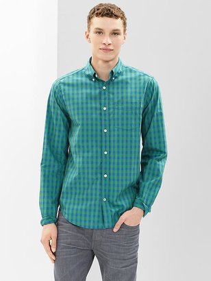 Gap Lived-in wash checkered shirt