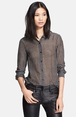 The Kooples Houndstooth Print Blouse