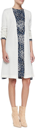 Melissa Masse Leopard-Print Jersey Dress
