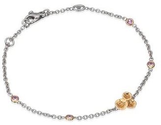 Theo Fennell Pink Sapphire and Diamond Hibiscus Tryst Bracelet