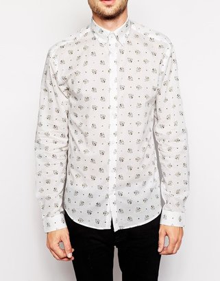 Selected Shirt With Mini Floral Print