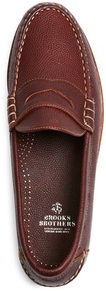 Brooks Brothers Football Leather Penny Loafers