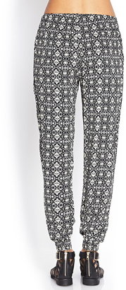 Forever 21 Abstract Geo Woven Joggers