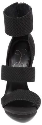 Jessica Simpson Fransi Embellished Leather Open-Toe Sandals