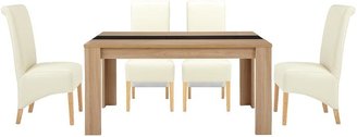 Joanna Dining Table + 4 Sienna Chairs (buy and SAVE!)