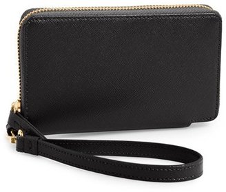Halogen 'Cassie' Saffiano Leather Zip Around Wallet