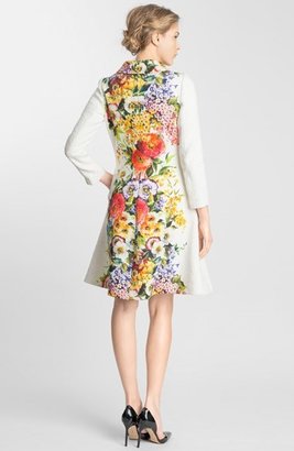 Dolce & Gabbana Floral Print Brocade Princess Coat
