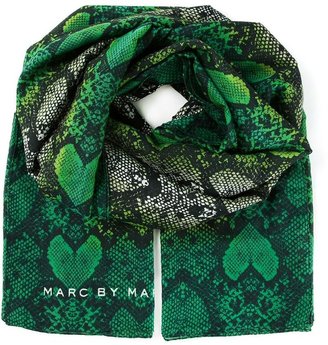 Marc by Marc Jacobs snake skin print scarf