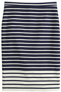 J.Crew Petite No. 2 pencil skirt in colorblock stripe