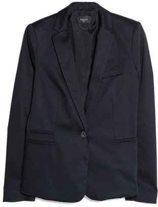 MANGO Cotton suit blazer