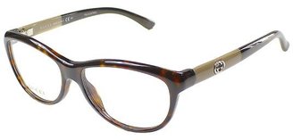 Gucci GG 3626 6F4 Dark Havana Mud Cat Eye Eyeglasses