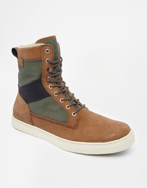 G Star G-Star Highland Shearling-Look Sneakers - Brown