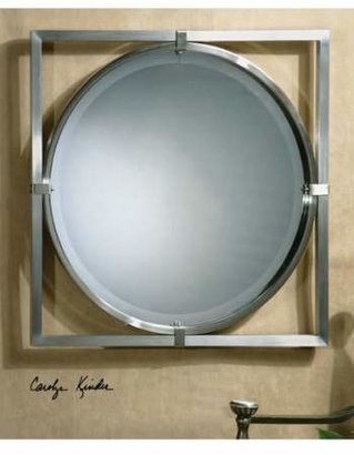 Uttermost 'Kagami' Brushed Nickel Mirror
