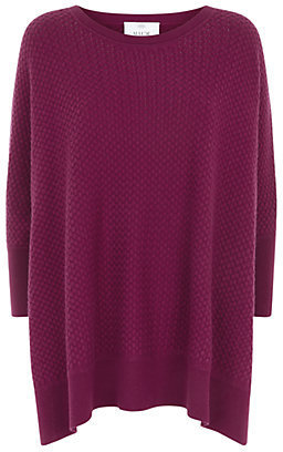 Allude Textured Poncho Sweater