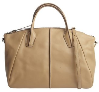 Tod's nude leather convertible top handle bag