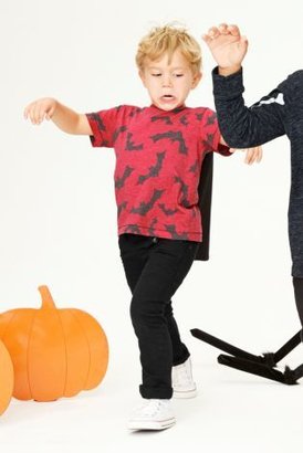 Next Red All Over Bat Print T-Shirt With Cape (3mths-5yrs)