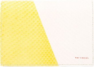 Raf Simons Ivory & Yellow Python 'Nylon' Bifold Wallet