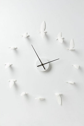 Anthropologie Circling Swallows Clock