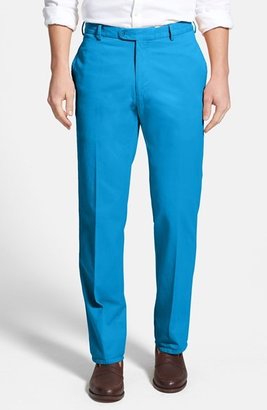 Peter Millar 'Raleigh' Flat Front Washed Cotton Twill Pants