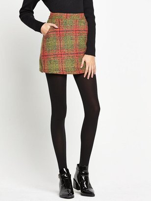 Glamorous Check Wool Skirt