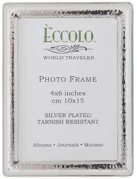 Eccolo Silverplate Narrow Hammered Frame (4x6)