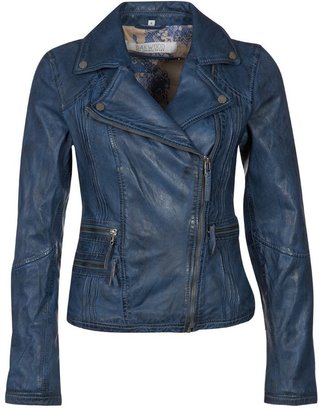Oakwood Leather jacket blue