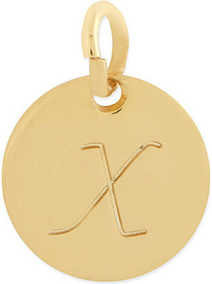 Anna Lou Gold plated small x disk charm