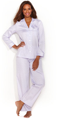 Charter Club Spa Woven Notch Collar Pajama Set