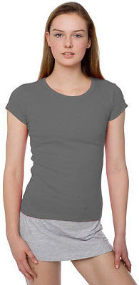 American Apparel Ladies Sheer Jersey Cap Sleeve T-Shirt - 6321